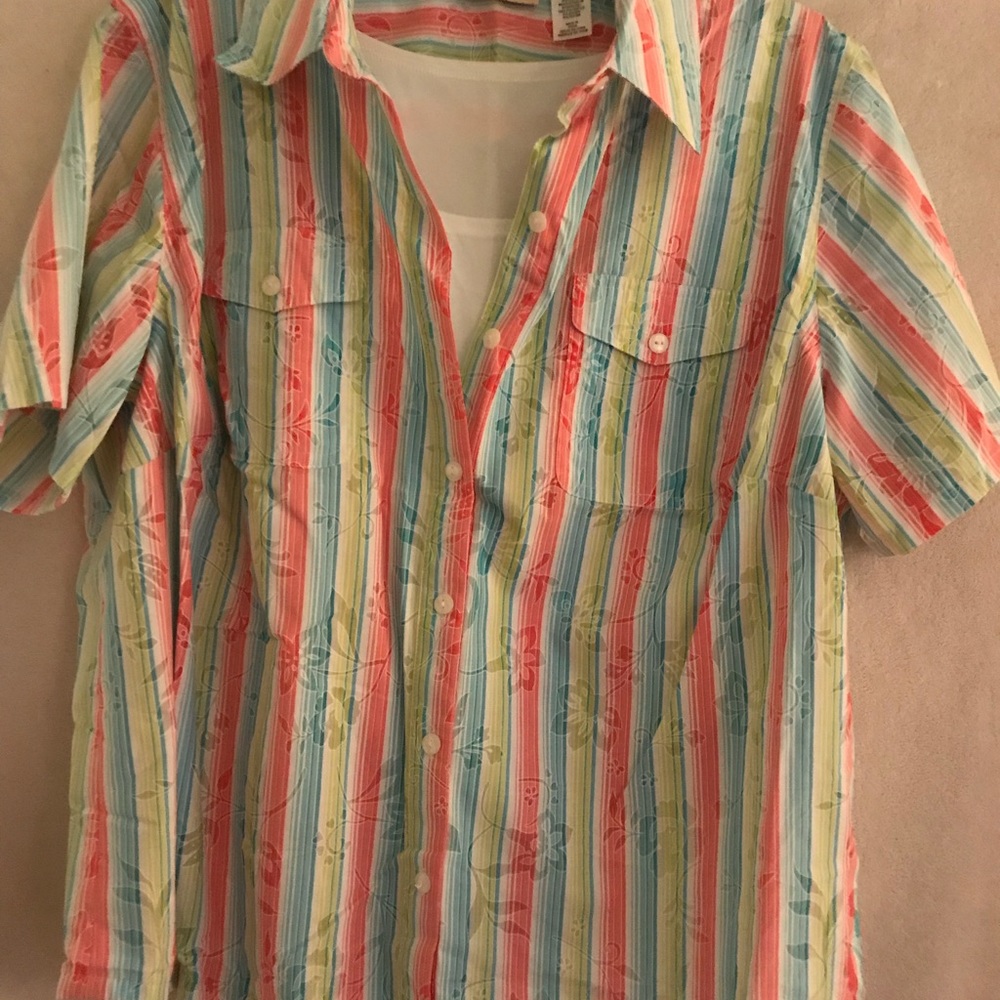 Two shirts inner white tank